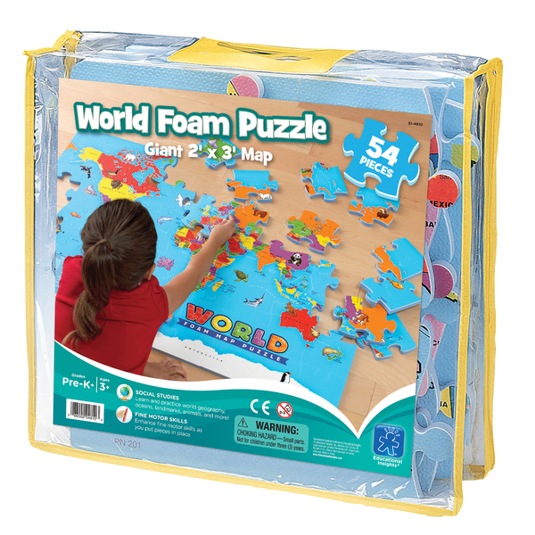 Educational Insights World Foam® Map Puzzle 4810